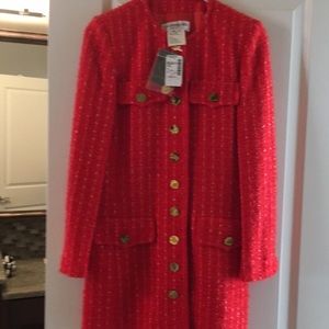 Yes saint Laurent long tweed coat/jacket NWT